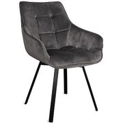Купить Кресло  EMILE черный металл/ бархат LUX антрацит в Симферополе, Крыму